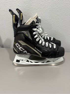 CCM AS 580 Tacks Ice Hockey Skates - Black with White Accents